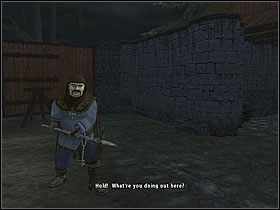 Dodatkowo jak tylko znajdziesz się na rynku zaatakuje Cię dwójka zbirów terroryzujących nieznanego Ci Hobbita (prawdopodobnie służącego Pana [Butterbura] ) - Część 3, 4, 5, 6 | Bree - Władca Pierścieni: Drużyna Pierścienia - poradnik do gry