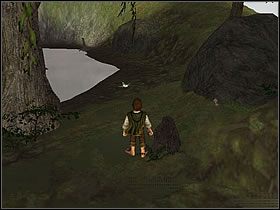 Podążając dalej ścieżką po prawej zobaczysz dużą kłodę drewna - Część 4 | The Shire - Władca Pierścieni: Drużyna Pierścienia - poradnik do gry