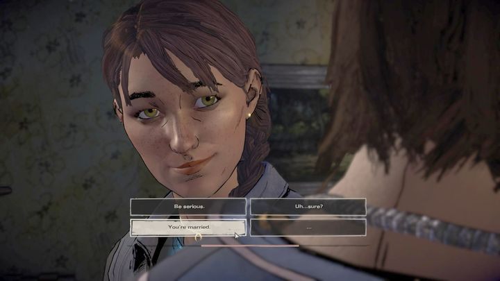 Pierwszy rozdział rozpoczniesz od małego wspomnienia Javiera, dotyczącego jednej z wielu sprzeczek z jego bratem - Rozdział 1 - Bloody Business | Epizod 2 - Ties that Bind - The Walking Dead: The Telltale Series - A New Frontier - poradnik do gry