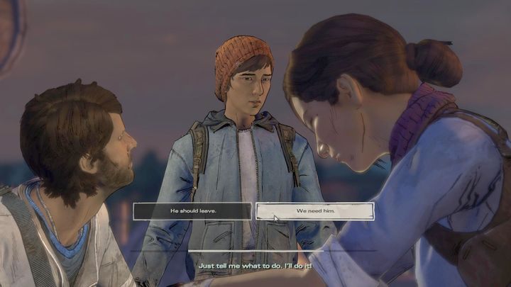 Po rozmowie z Eleanor będziesz musiał odszukać Gabea - Rozdział 2 - Enemy at the Gates | Epizod 2 - Ties that Bind - The Walking Dead: The Telltale Series - A New Frontier - poradnik do gry