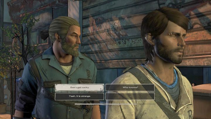 Niezależnie od podjętego wcześniej wyboru, wyruszysz wraz z grupą w stronę miasta - Rozdział 6 - In the City | Epizod 2 - Ties that Bind - The Walking Dead: The Telltale Series - A New Frontier - poradnik do gry