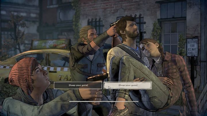 Ostatni, czyli piąty ważny wybór znajdziesz pod koniec szóstego rozdziału gry - Ważne wybory | Epizod 2 - Ties that Bind - The Walking Dead: The Telltale Series - A New Frontier - poradnik do gry