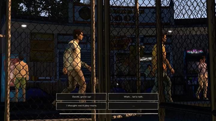 Po treningu, David będzie dość podirytowany i będzie miała miejsce dalsza część dialogu - Rozdział 1 - Faces in the Crowd | Epizod 4 - Thicker than Water - The Walking Dead: The Telltale Series - A New Frontier - poradnik do gry