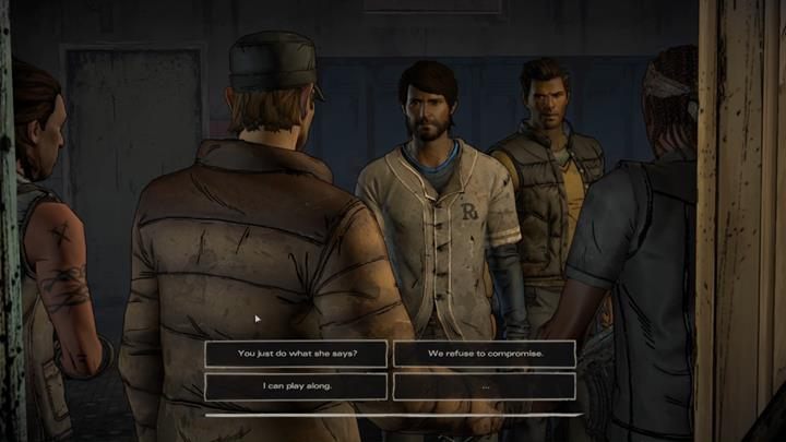 Po wyborze, nastąpi koniec retrospekcji - Rozdział 1 - Faces in the Crowd | Epizod 4 - Thicker than Water - The Walking Dead: The Telltale Series - A New Frontier - poradnik do gry