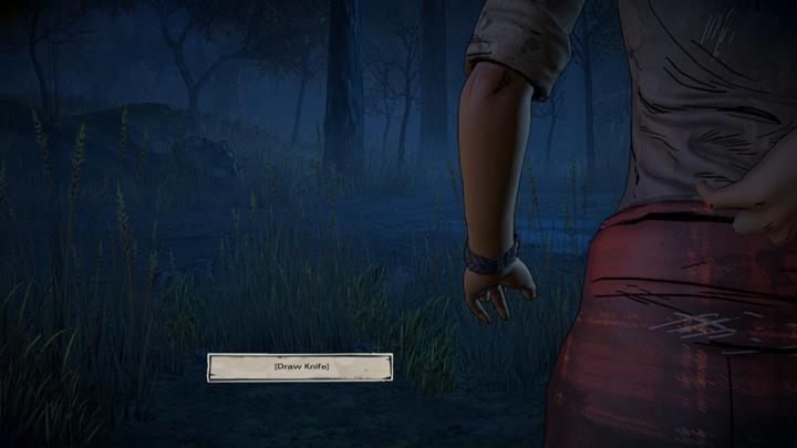 Po rozmowie, podejdź do białej skrzynki i wyciągnij z niej narzędzia konieczne do zszycia rany - Rozdział 4 - Blood for Blood | Epizod 4 - Thicker than Water - The Walking Dead: The Telltale Series - A New Frontier - poradnik do gry