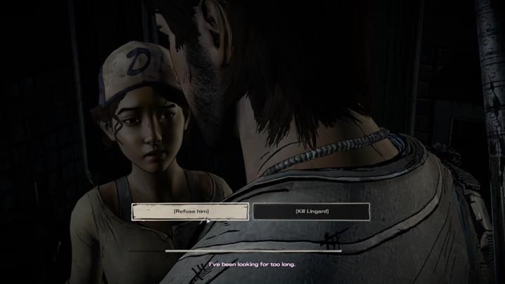 Czeka cię teraz druga z ważnych decyzji podczas tego rozdziału - Rozdział 4 - Blood for Blood | Epizod 4 - Thicker than Water - The Walking Dead: The Telltale Series - A New Frontier - poradnik do gry