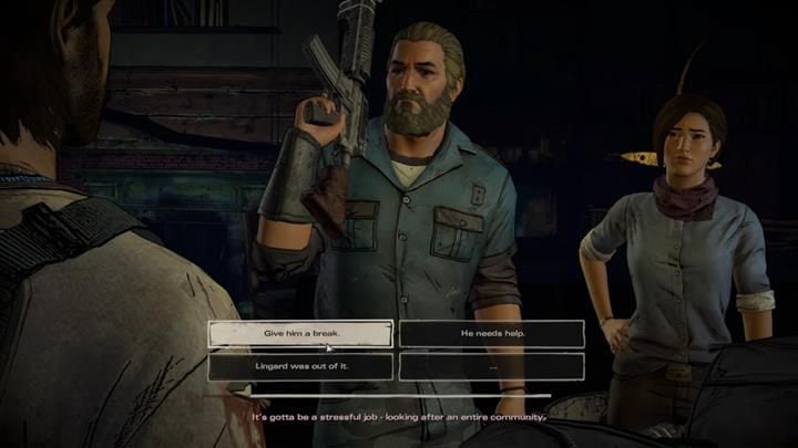 Po powrocie do mieszkania czeka cię rozmowa co do obecnej sytuacji i planu odbicia Davida - Rozdział 5 - Smoke and fire | Epizod 4 - Thicker than Water - The Walking Dead: The Telltale Series - A New Frontier - poradnik do gry