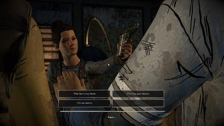 Jeśli się zgodzisz, będziesz musiał odciąć Rufusowi rękę - Rozdział 2 - Promises and Lies | Epizod 5 - From the Gallows - The Walking Dead: The Telltale Series - A New Frontier - poradnik do gry