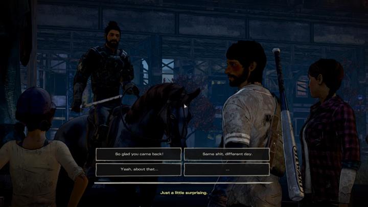 Opcja dialogowa - Rozdział 4 - Dark Victory | Epizod 5 - From the Gallows - The Walking Dead: The Telltale Series - A New Frontier - poradnik do gry