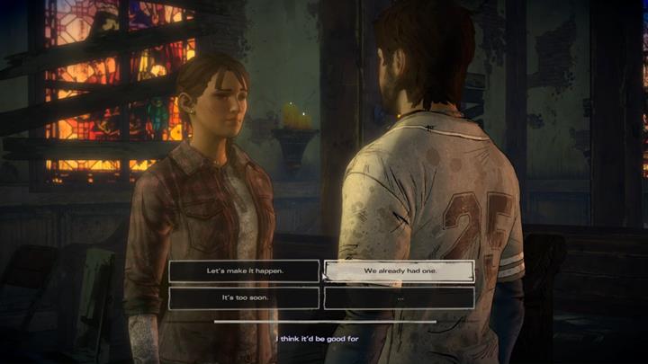 Ten rozdział to typowe podsumowanie twoich decyzji - Rozdział 5 - Second Chances | Epizod 5 - From the Gallows - The Walking Dead: The Telltale Series - A New Frontier - poradnik do gry