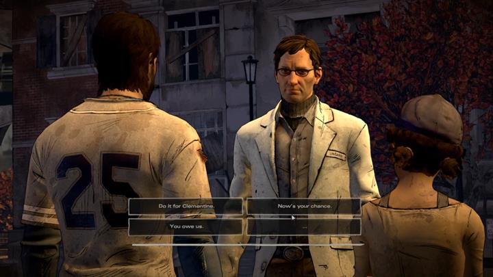 Opcja dialogowa - Rozdział 5 - Second Chances | Epizod 5 - From the Gallows - The Walking Dead: The Telltale Series - A New Frontier - poradnik do gry