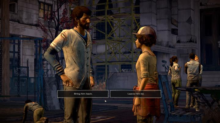 Ostatecznie, dziewczynka zapyta co powinna robić w sprawie Aj-a - Rozdział 6 - The Dawn Breaks | Epizod 5 - From the Gallows - The Walking Dead: The Telltale Series - A New Frontier - poradnik do gry
