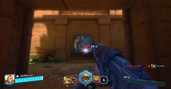 Nade Launcher może być wykorzystywany na bardzo dalekim dystansie - Tyra - opis bohatera i taktyki | Bohaterowie w Paladins Champions of the Realm - Paladins: Champions of the Realm - poradnik do gry