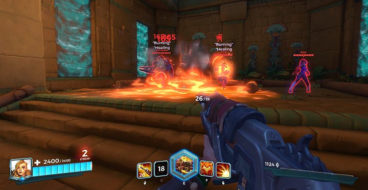 Fire Bomb zadaje obrażenia obszarowe - Tyra - opis bohatera i taktyki | Bohaterowie w Paladins Champions of the Realm - Paladins: Champions of the Realm - poradnik do gry