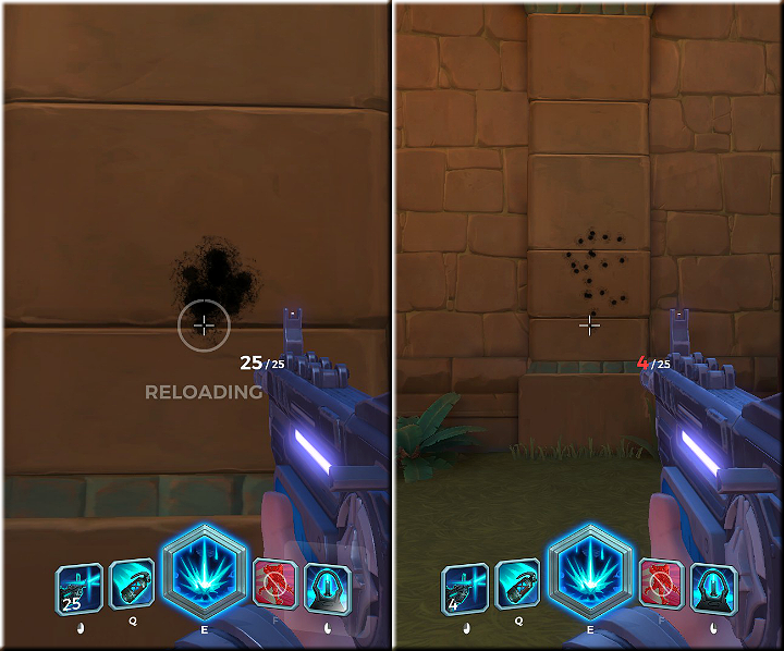 W trakcie strzelania z broni maszynowej należy korygować ustawienie celownika - Viktor - opis bohatera i taktyki | Bohaterowie w Paladins Champions of the Realm - Paladins: Champions of the Realm - poradnik do gry