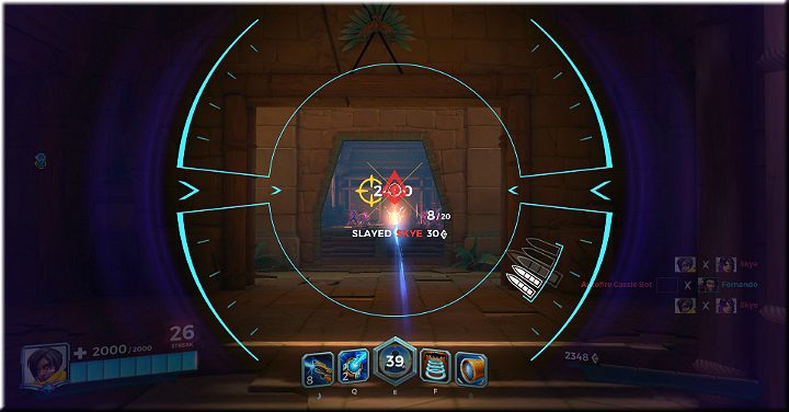 Skuteczność trybu snajperskiego nie maleje nawet na bardzo dalekim dystansie - Kinessa - opis bohatera i taktyki | Bohaterowie w Paladins - Paladins: Champions of the Realm - poradnik do gry