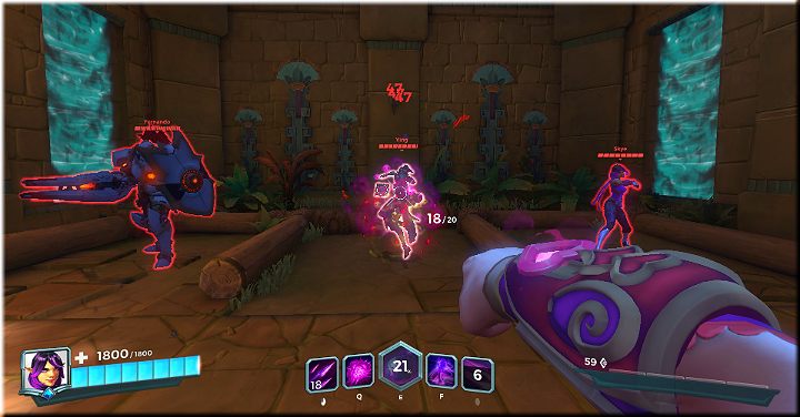 Trujące bełty zadają obrażenia rozłożone w czasie 5 sekund - Skye - opis bohatera i taktyki | Bohaterowie w Paladins Champions of the Realm - Paladins: Champions of the Realm - poradnik do gry