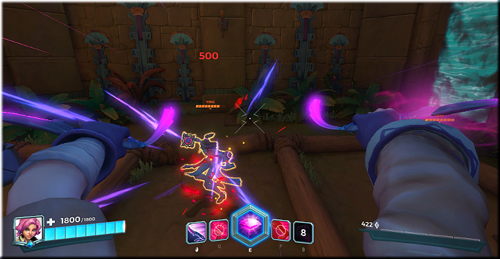 Umiejętność Pounce zadaje 500 obrażeń po kontakcie z wrogiem - Maeve - opis bohatera i taktyki | Bohaterowie w Paladins Champions of the Realm - Paladins: Champions of the Realm - poradnik do gry