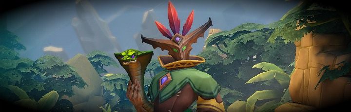 Bohater Wsparcia, który w walce posługuje się żrącym kwasem wystrzeliwanym przez jego towarzysza - Kobrę - Charakterystyka bohaterów w Paladins Champions of the Realm - Paladins: Champions of the Realm - poradnik do gry