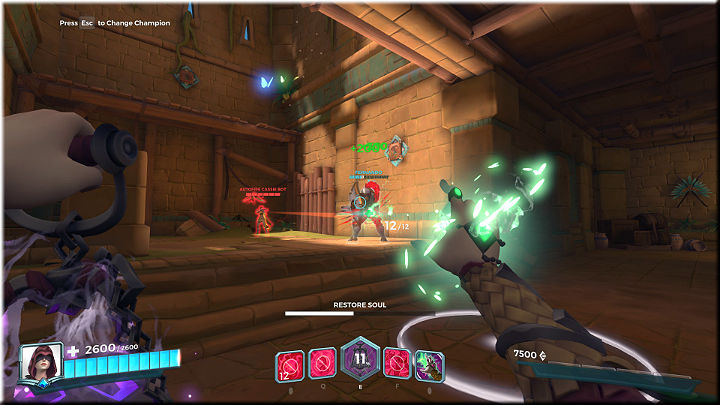 Umiejętność Restore Soul posyła w stronę sojusznika wiązkę leczniczej energii - Seris - opis bohatera i taktyki | Bohaterowie w Paladins Champions of the Realm - Paladins: Champions of the Realm - poradnik do gry