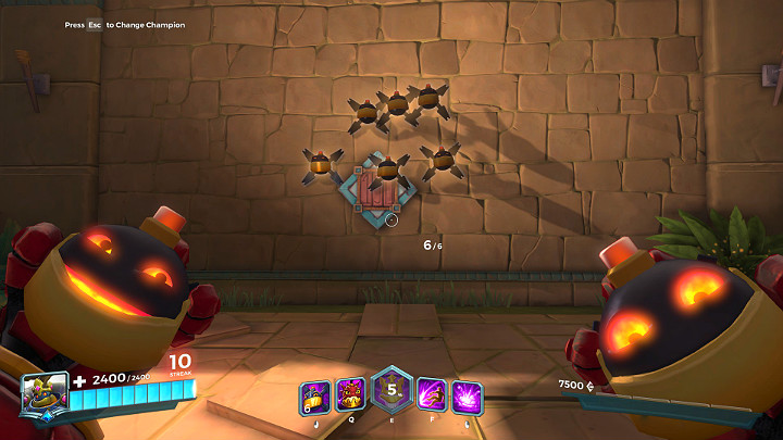 Bomby przyklejają się do powierzchni i nie odpadną dopóki nie zostaną zdetonowane - Bomb King - opis bohatera i taktyki | Bohaterowie w Paladins - Paladins: Champions of the Realm - poradnik do gry