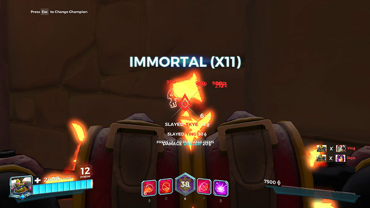 Umiejętności Detonate możesz używać w każdym miejscu, nawet schowany za ścianą - Bomb King - opis bohatera i taktyki | Bohaterowie w Paladins - Paladins: Champions of the Realm - poradnik do gry