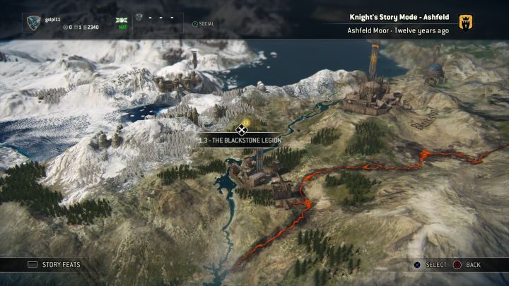 Wybór misji z poziomu mapy świata. - Rozdział 1.3 - Legion Czarnego Kamienia | Opis przejścia For Honor - For Honor - poradnik do gry