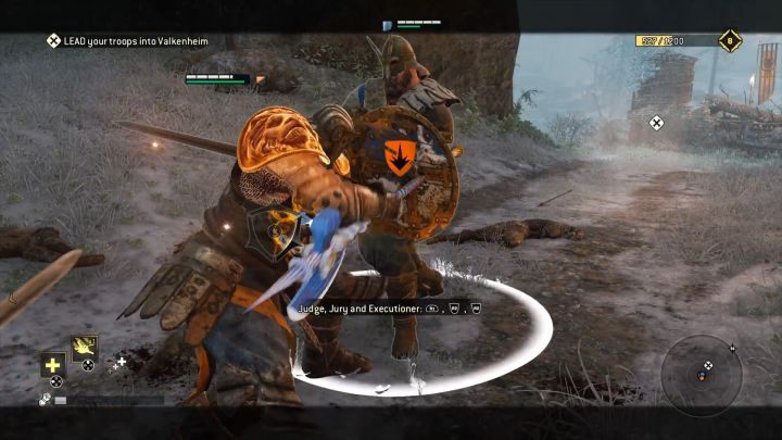 Na Drottina najlepsze jest Przełamanie Gardy, lub zdolność Egzekutora Długa Ręka. - Rozdział 1.4 - Valkenheim Zimą | Opis przejścia For Honor - For Honor - poradnik do gry