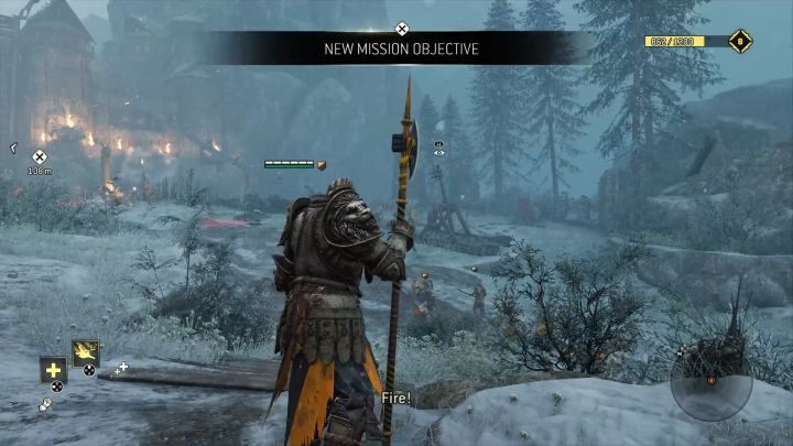 Spojrzenie na katapultę pozwoli ci aktywować jedną z Opowieści. - Rozdział 1.4 - Valkenheim Zimą | Opis przejścia For Honor - For Honor - poradnik do gry