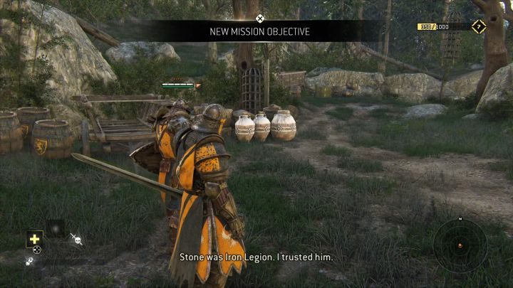 Pierwszy element znsizczalny znajdziesz na początku rozdziału. - Rozdział 1.3 - Legion Czarnego Kamienia | Przedmioty kolekcjonerskie w For Honor - For Honor - poradnik do gry