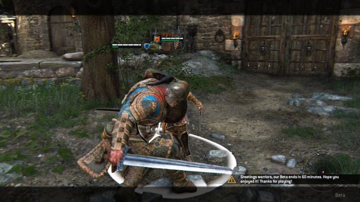 Dróttin może bez problemu przepchać wroga przez spory kawałek pola walki. - Dróttin (Warlord) w For Honor - For Honor - poradnik do gry