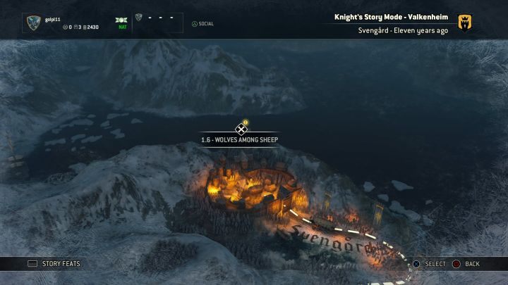 Wybór misji z poziomu mapy świata. - Rozdział 1.6 - Wilki Pośród Owiec | Opis przejścia For Honor - For Honor - poradnik do gry