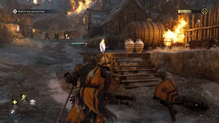 Element zniszczalny, który dość łatwo jest przegapić. - Rozdział 1.6 - Wilki Pośród Owiec | Opis przejścia For Honor - For Honor - poradnik do gry