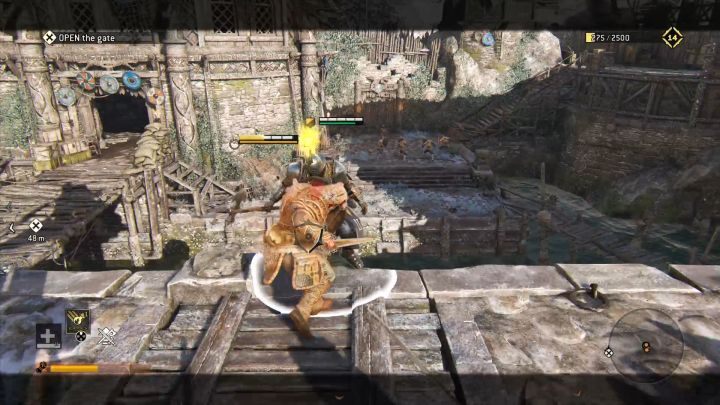 Wtrącaj wrogów do wody, by natychmiast się ich pozbyć. - Rozdział 2.3 - Żelazo, Drewno i Stal | Opis przejścia For Honor - For Honor - poradnik do gry
