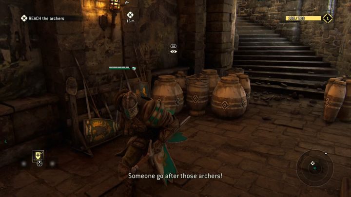 Widoczne w oddali urny to zarazem Opowieść, jak i pierwszy Element zniszczalny. - Rozdział 1.1 - Przywódcy i Tchórze | Opis przejścia For Honor - For Honor - poradnik do gry