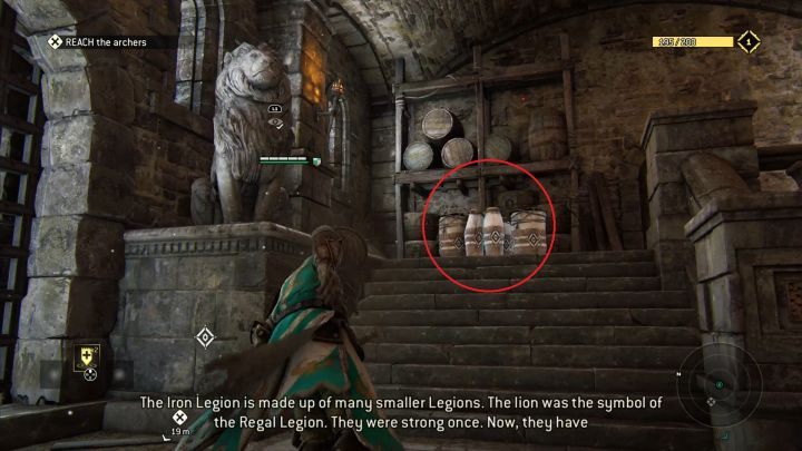 Trzeci, przedostatni element zniszczalny dostępny w tym rozdziale. - Rozdział 1.1 - Przywódcy i Tchórze | Przedmioty kolekcjonerskie w For Honor - For Honor - poradnik do gry