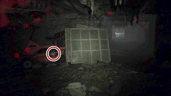 Moneta na kosiarce pod podłogą - Resident Evil 7: Główny dom, piwnica - mapa, sekrety - Resident Evil 7 - poradnik, solucja