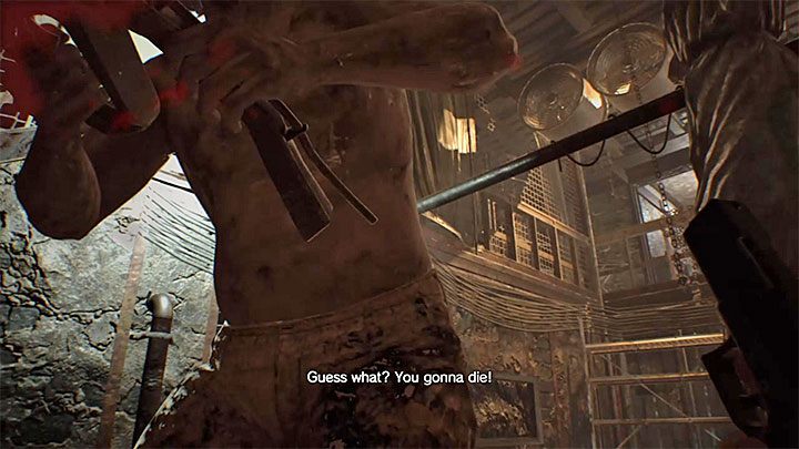 Wymagania: Musisz użyć kucania żeby uniknąć ataku nożycami w wykonaniu Jacka - Resident Evil 7: Osiągnięcia, trofea - lista - Resident Evil 7 - poradnik, solucja