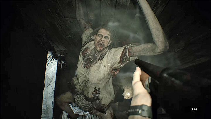 Wymagania: Postrzel i odrzuć Marguerite podczas próby doskoczenia do głównego bohatera - Resident Evil 7: Osiągnięcia, trofea - lista - Resident Evil 7 - poradnik, solucja