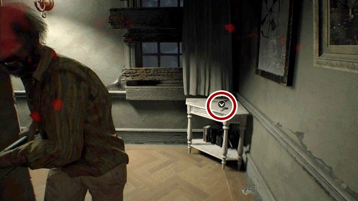 Wyjdź drzwiami koło lodówki na korytarz i skręć w prawo - Resident Evil 7: Zachodnie skrzydło - solucja - Resident Evil 7 - poradnik, solucja