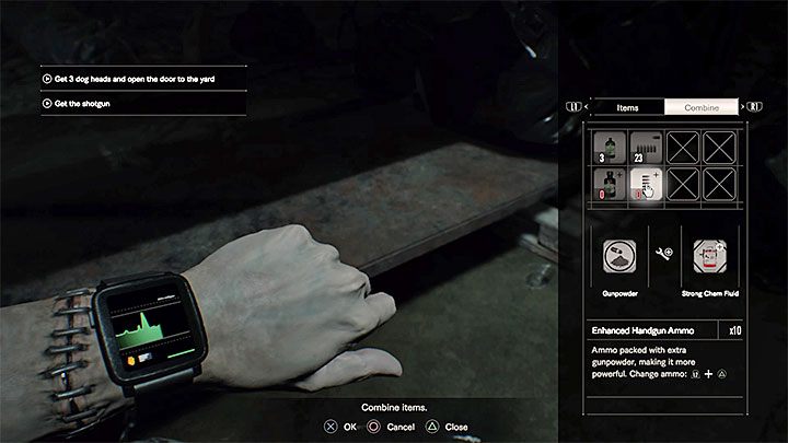 Przedmioty łączy się w drugiej zakładce inwentarza - Resident Evil 7: Mały wynalazca / 1st Place at the Science Fair - jak zdobyć? - Resident Evil 7 - poradnik, solucja