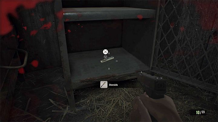 Cenna wskazówka - Sterydy można znaleźć w kilku miejscach (przykład na załączonym obrazku) - Resident Evil 7: To tylko draśnięcie / Walk It Off - jak zdobyć? - Resident Evil 7 - poradnik, solucja