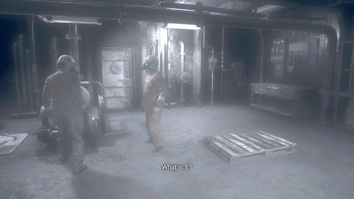 Zaraz po zobaczeniu na obrazie z przeszłości dwóch mechaników, wejdź w kanał wentylacyjny i skręć w prawo, by znaleźć monetę - Resident Evil 7: Wrak statku - solucja - Resident Evil 7 - poradnik, solucja