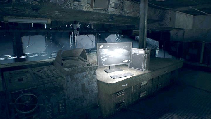 Na podglądzie z kamer statku znajdziesz Ethana - Resident Evil 7: Wrak statku - solucja - Resident Evil 7 - poradnik, solucja