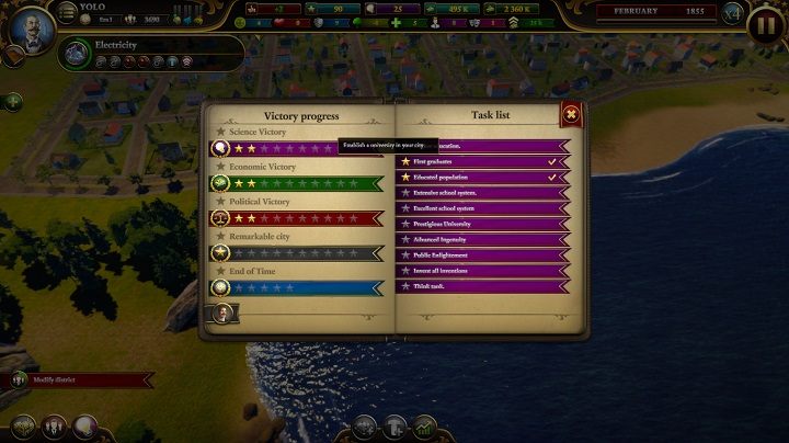 W dowolnym momencie scenariusza możesz sprawdzić jak blisko wygranej jesteś. - Sposoby na zwycięstwo w Urban Empire - Urban Empire - poradnik do gry