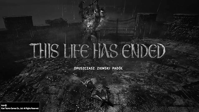 Taki napis będziemy widzieć dość często - NiOh: Umieranie w grze - NiOh - poradnik do gry