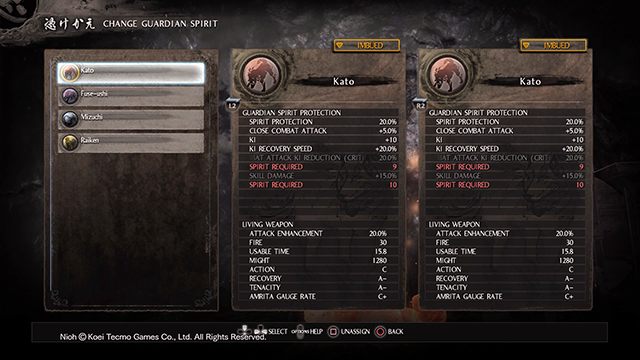 Możliwa jest zmiana ducha opiekuńczego - NiOh: Ołtarze - NiOh - poradnik do gry