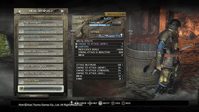 W grze dostępna jest cała masa uzbrojenia - NiOh: Eksploracja i walka - NiOh - poradnik do gry