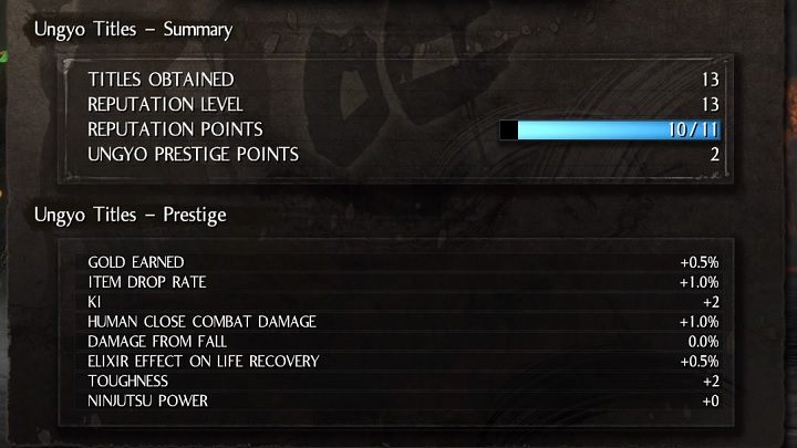 Możesz też zwiększyć ilość złota i przedmiotów które znajdujesz za pośrednictwem punktów reputacji - NiOh: Pieniądze - jak zarabiać? - NiOh - poradnik do gry