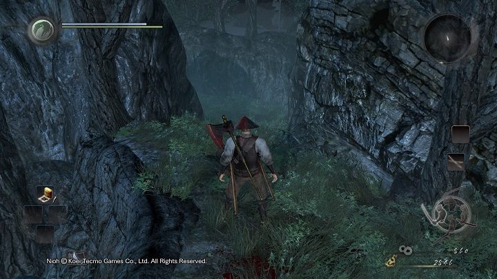 Widoczne na obrazku przejście prowadzi do drabiny, którą widziałeś na plaży - NiOh: Wyspa Demonów cz.1 (Isle of Demons) - solucja, opis przejścia - NiOh - poradnik do gry